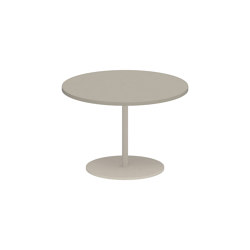 Butler side table 40cm round coated stainless steel & ceramic top | Mesas auxiliares | Royal Botania