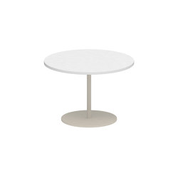 Butler table basse 40cm ronde coated stainless steel & ceramique | Tables d'appoint | Royal Botania