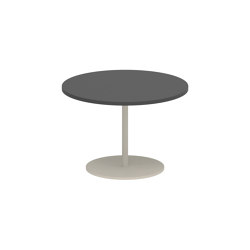 Butler side table 40cm round coated stainless steel & ceramic top | Mesas auxiliares | Royal Botania