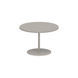 Butler side table 40cm round coated stainless steel & ceramic top | Tavolini alti | Royal Botania