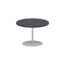 Butler table basse 40cm ronde coated stainless steel & ceramique | Tables d'appoint | Royal Botania