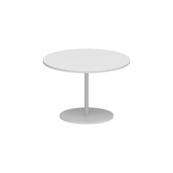 Butler side table 40cm round coated stainless steel & ceramic top | Tavolini alti | Royal Botania