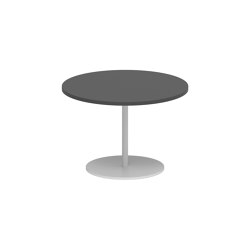 Butler side table 40cm round coated stainless steel & ceramic top | Tavolini alti | Royal Botania