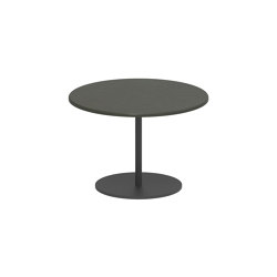 Butler Beistelltisch 40cm rund coated stainless steel & lava stone Tischplatte | Beistelltische | Royal Botania