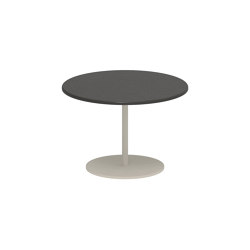 Butler table basse 40cm rond coated stainless steel & lava stone | Tables d'appoint | Royal Botania