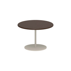 Butler side table 40cm round coated stainless steel & enameled lava stone top | Mesas auxiliares | Royal Botania