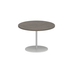 Butler side table 40cm round coated stainless steel & ceramic top | Mesas auxiliares | Royal Botania