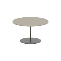 Butler side table 60cm round coated stainless steel & ceramic top | Side tables | Royal Botania