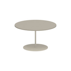 Butler side table 60cm round coated stainless steel & ceramic top | Side tables | Royal Botania