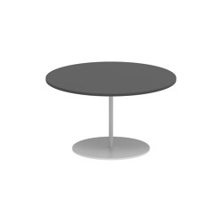 Butler side table 60cm round coated stainless steel & ceramic top | Side tables | Royal Botania