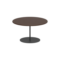 Butler table basse 60cm rond coated stainless steel & plateau lava stone | Tables d'appoint | Royal Botania