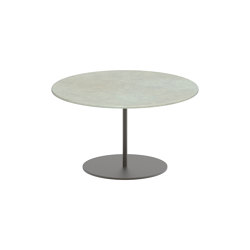 Butler Beistelltisch 60cm round coated stainless steel & lava stone Tischplatte | Beistelltische | Royal Botania