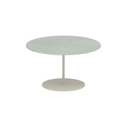 Butler Beistelltisch 60cm round coated stainless steel & lava stone Tischplatte | Beistelltische | Royal Botania