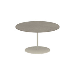 Butler Beistelltisch 60cm round coated stainless steel & lava stone Tischplatte | Beistelltische | Royal Botania