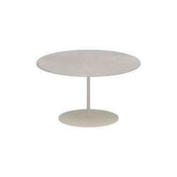 Butler Beistelltisch 60cm round coated stainless steel & lava stone Tischplatte | Beistelltische | Royal Botania