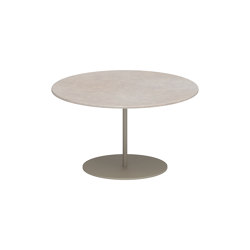 Butler Beistelltisch 60cm round coated stainless steel & lava stone Tischplatte | Beistelltische | Royal Botania