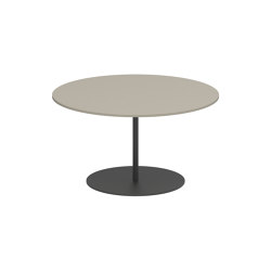 Butler side table high 75cm round coated stainless steel & ceramic top | Side tables | Royal Botania