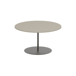 Butler side table high 75cm round coated stainless steel & ceramic top | Mesas auxiliares | Royal Botania