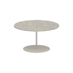 Butler table basse 75cm rond coated stainless steel & ceramique | Tables d'appoint | Royal Botania