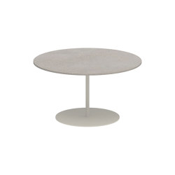 Butler table basse 75cm rond coated stainless steel & ceramique | Tables d'appoint | Royal Botania