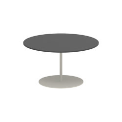 Butler side table high 75cm round coated stainless steel & ceramic top | Mesas auxiliares | Royal Botania