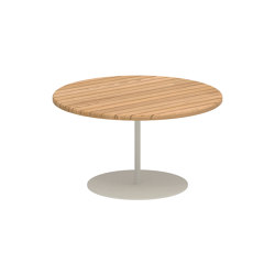 Butler side table high 75cm round & teak top | Mesas auxiliares | Royal Botania