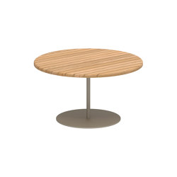 Butler side table 75cm ronde & plateau en teck | Side tables | Royal Botania