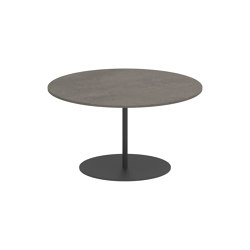 Butler table basse 75cm rond coated stainless steel & ceramique | Tables d'appoint | Royal Botania