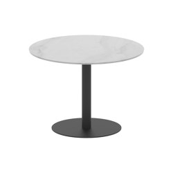 Butler table ronde 90 low dining plateau en céramique | Tables de repas | Royal Botania