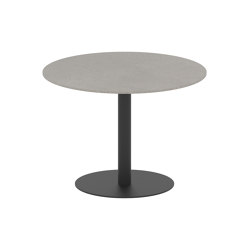 Butler table ronde 90 low dining plateau en céramique | Tables de repas | Royal Botania