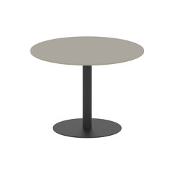 Butler table ronde 90 low dining plateau en céramique | Tables de repas | Royal Botania