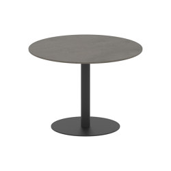 Butler table ronde 90 low dining plateau en céramique | Tables de repas | Royal Botania