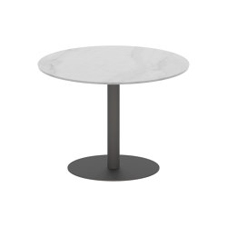 Butler table ronde 90 low dining plateau en céramique | Tables de repas | Royal Botania