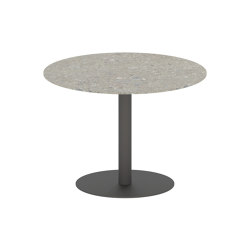 Butler table ronde 90 low dining plateau en céramique | Tables de repas | Royal Botania