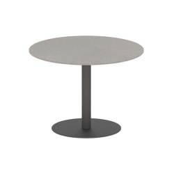 Butler table ronde 90 low dining plateau en céramique | Tables de repas | Royal Botania