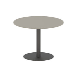 Butler table ronde 90 low dining plateau en céramique | Tables de repas | Royal Botania