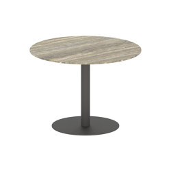 Butler table ronde 90 low dining plateau en céramique | Tables de repas | Royal Botania