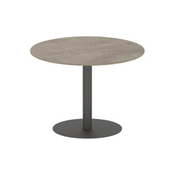 Butler table ronde 90 low dining plateau en céramique | Tables de repas | Royal Botania