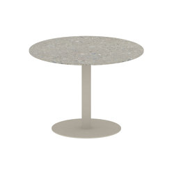 Butler table ronde 90 low dining plateau en céramique | Tables de repas | Royal Botania