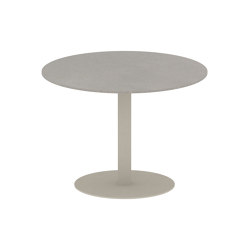 Butler table ronde 90 low dining plateau en céramique | Tables de repas | Royal Botania