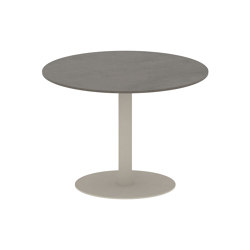 Butler table ronde 90 low dining plateau en céramique | Tables de repas | Royal Botania