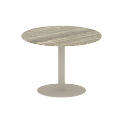 Butler table ronde 90 low dining plateau en céramique | Tables de repas | Royal Botania