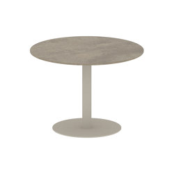 Butler table ronde 90 low dining plateau en céramique | Tables de repas | Royal Botania