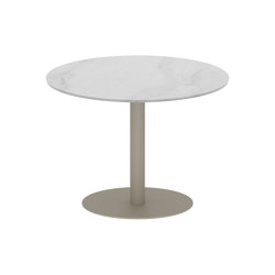 Butler table ronde 90 low dining plateau en céramique | Tables de repas | Royal Botania