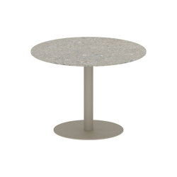 Butler table ronde 90 low dining plateau en céramique | Tables de repas | Royal Botania