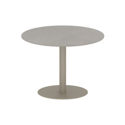 Butler table ronde 90 low dining plateau en céramique | Tables de repas | Royal Botania