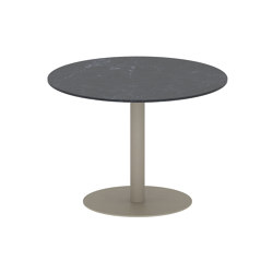 Butler table ronde 90 low dining plateau en céramique | Tables de repas | Royal Botania