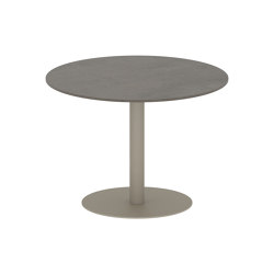 Butler table ronde 90 low dining plateau en céramique | Tables de repas | Royal Botania