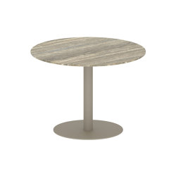 Butler table ronde 90 low dining plateau en céramique | Tables de repas | Royal Botania