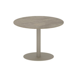 Butler table ronde 90 low dining plateau en céramique | Tables de repas | Royal Botania